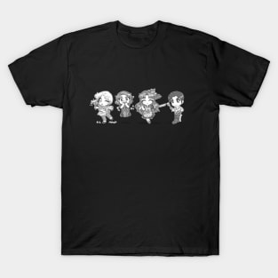 Atlantis: TVC -- Kitchen Chibis Sticker [Black and White] T-Shirt